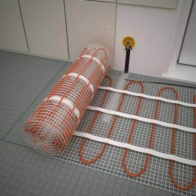 Tapis de plancher chauffant électrique à chauffage rapide antibois grain  pour