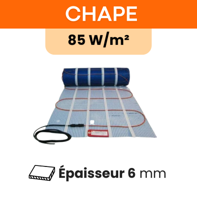 Plancher chauffant électrique sous chape  - 85 W/m²