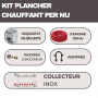 Kit plancher chauffant hydraulique 30 a 120 m² collecteur inox - tube PER