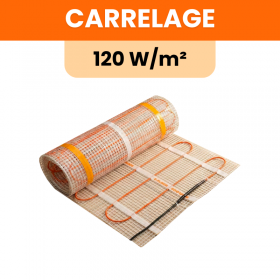 Plancher chauffant électrique sous carrelage - 120 W/m²