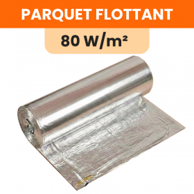 Plancher chauffant électrique sous parquet - 80 W/m²